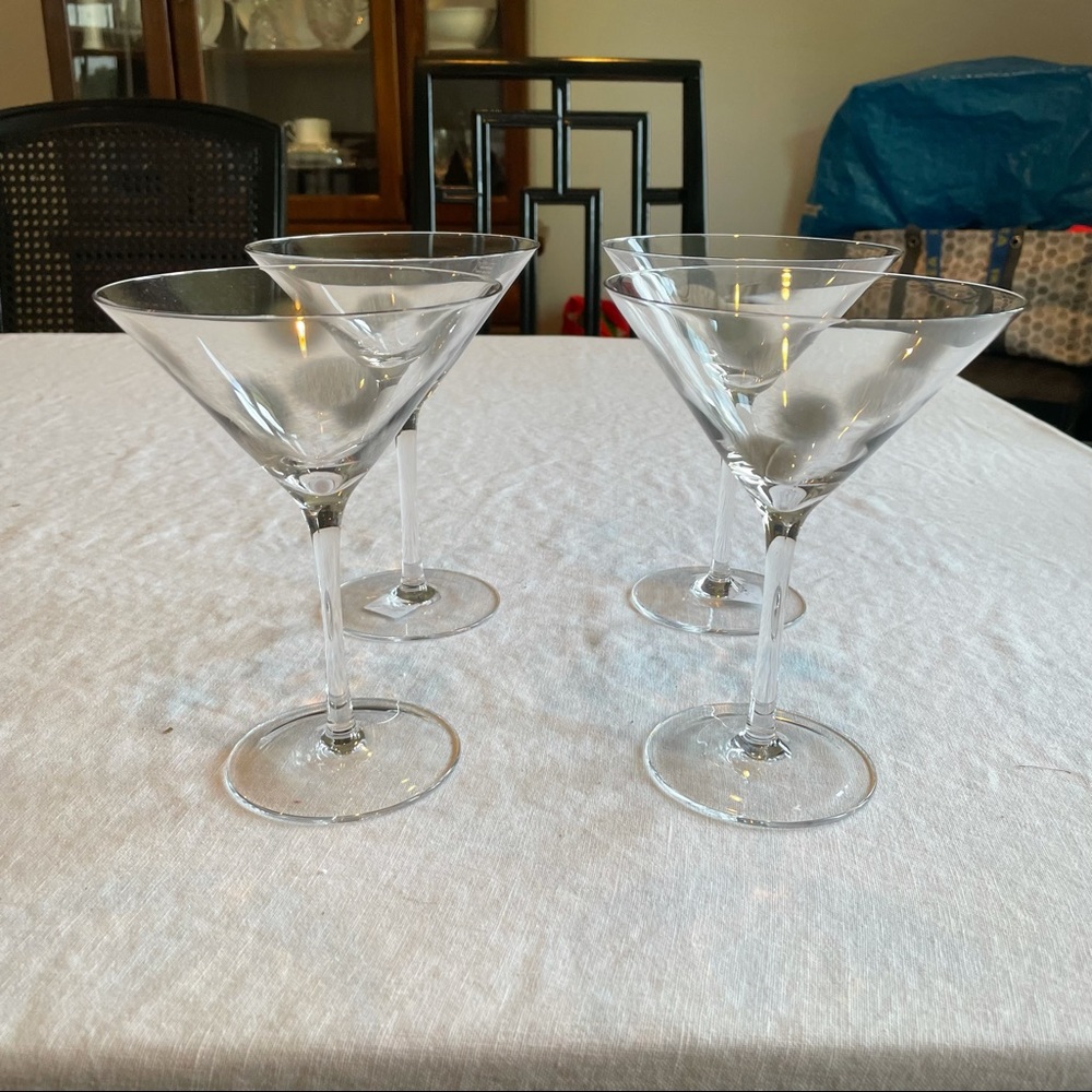 New Crate and Barrel Dollop Martini glasses